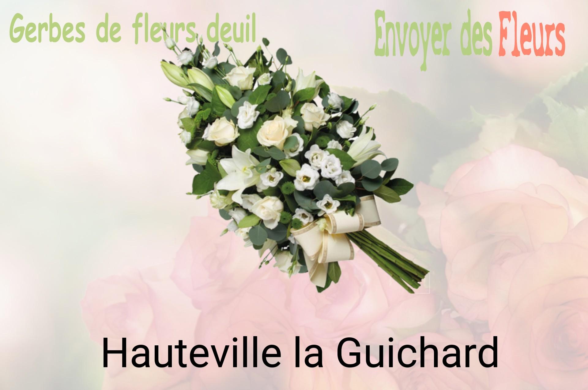 Gerbe de fleurs de deuil livrée à Hauteville-la-Guichard
